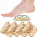 SQHT Arch Support Inserts for Flat Feet & Plantar Fasciitis, Gel Arch Cushions for Foot Pain & Pressure Relief, Non-Slip Adhesive Pads for Women and Men, 2 Height Options (Beige, High)