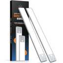 BLS 14.8inch Under Cabinet Lighting, 63 LED Closet Lights, 2500mAh USB C Rechargeable Under Cabinet Lights, Battery Operated Lights, Motion Sensor Light Indoor, Magnetic Night Light for Kitchen 2 Pack