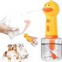 Dog Foaming Soap Dispenser, Automatic Electric Dog Shampoo Foamer Sprayer, Rechargeable Ducky Foaming Dog Shampoo Sprayer for Dog and Cat Bathing, Bathroom, Kitchen, Pet Cleaning