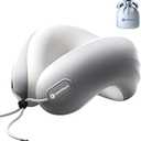 Neck Pillow Airplane, CertiPUR-US® BASF Memory Foam Cooling Travel Pillows for Sleeping, Adjustable Flight Sleep Pillow with Comfortable Breathable Cover, Portable Plane Accessories