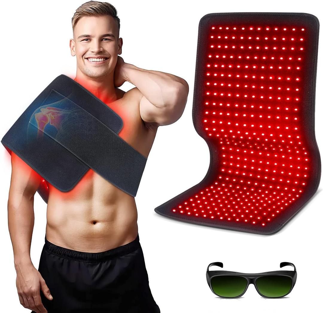 Red Light Therapy Pad for Body, 180W LED Red & Infrared Light Device Mat with 660nm & 850nm Wavelengths for Waist Back Shoulder Muscle Pain Relief FSA HSA Eligible, Size: 360 LEDs
