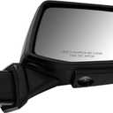 Right Passenger Side Mirror Fits for Chevy Silverado 1500 2019-2025 Support Power Folding Power Heated Glass Adjust with Turn Signal Puddle Light Support BSM with Memory 16pins