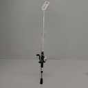 Quantum Accurist Baitcast Reel and Fishing Rod Combo, 7-Foot 1-Piece IM7 Graphite Fishing Pole with ComfortGrip Rod Handle, Size 100 Reel, Right-Hand Retrieve, Continuous Anti-Reverse Clutch, White