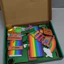 Nurcazo Leprechaun Trap Kit for Kids  St. Patricks Day Wooden DIY Craft Set, Build Your Own Treasure Slide Trap with Rainbow, Coins & Signs, STEM Activity for Classroom & Home