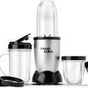 Magic Bullet Blender, Small, Silver, 11 Piece Set
