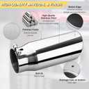 4 inch Inlet Exhaust Tip, 5" Outlet 12" Overall Length