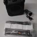 Karaoke Machine, Portable Bluetooth Speaker with 2 Wireless Microphones for Adults & Kids with Lights, Karaoke Microphone with PA System Supports USB/TF/FM/AUX for Home Party Home System Packages (Black)