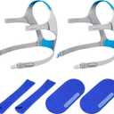 2PCs Replacement Headgear for Airfit F20 with 4 Strap CoversStronger Adhesive and Softer Material for More Comfortable Experience, ItAll Supplies for CPAP Users - Standard Size