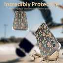 2 x Christmas Phone Case for Samsung Galaxy S24 FE - Clear Soft Flexible TPU Protective Case with Gingerbread Man Design, Anti-Slip Shockproof Holiday Cover for Boys Girls (6.4 Inch)