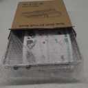 Small Expandable Over The Sink Dish Drainer Drying Rack In Stainless Steel Metal For Kitchen, Counter Space Saving Compact Above Plate Dryer Strainer, Adjustable Hanging Inside Sink Wire Drain Holder (Silver)