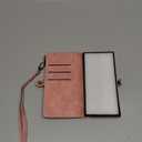 Defencase Compatible with Samsung Galaxy S23 Ultra Case Wallet with RFID Blocking Card Holder for Women Men, PU Leather Magnetic Snap Flip Zipper Strap Phone Case Fit for Galaxy S23 Ultra 5G, Pink (Airy Rose Pink)