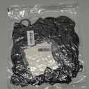 50pcs Black Balloons, 12inch Helium Quality Black Latex Balloons for Birthday Wedding Graduation Halloween Party Decorations (With Ribbon & Glue)