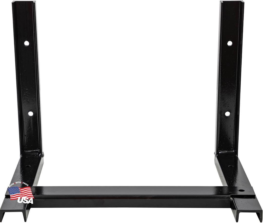 Buyers Products - 1701000 Mounting Brackets For 24/36 Inch Poly Truck Boxes, Black Steel, 15 x 14 Inches