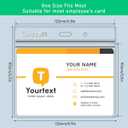 Clear Plastic Horizontal Badge Holder - Coideal 12 Pcs Thick Name Tag ID Card Protector Holders Large Transparent Sleeve Waterproof (4.8 x 3.5 Inch)
