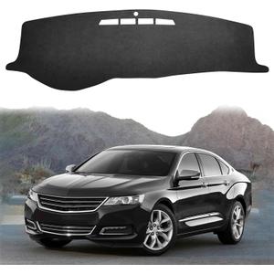Dash Cover for Chevy Chevrolet Impala 2006-2016, Non-Slip Car Dashboard Cover Carpet Blocks UV Rays Protector Internal Accessories