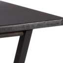 Amazon Basics Portable Foldable TV Tray Table with Storage Rack, Space-Saving Design, 15" x 19" x 26", Black, 4-Pack