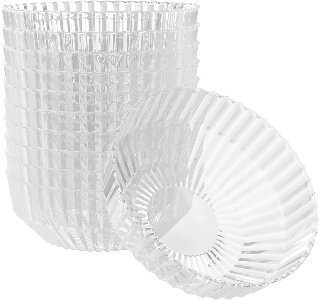 Exquisite Clear Plastic Bowls Disposable - 16 Oz - 20 Count - Disposable Soup Bowls - Great for Weddings Parties And Formal Occasions (5.25 inches (diameter) x 2 inches (height))