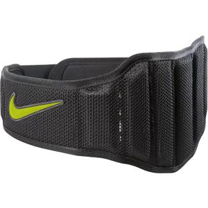 NIKE Structured Training Belt 2.0, Size Medium, Black/Volt