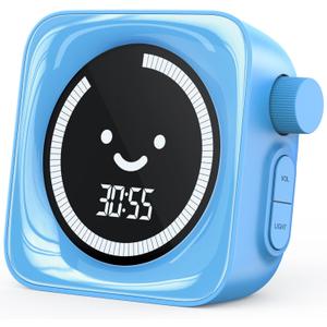 Visual Timer for Kids, 99 Minute Digital Cute Kids Visual Timer Classroom Timer for Homeschool Supplies Study Teaching Time Management Tool Countdown Timer (Blue)