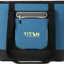 Titan by Arctic Zone Soft Sided Cooler Tote, Insulated Bag with Handle, Shoulder Strap, and Zipper for Lunch, Picnic, and Travel, 30 Can Capacity
