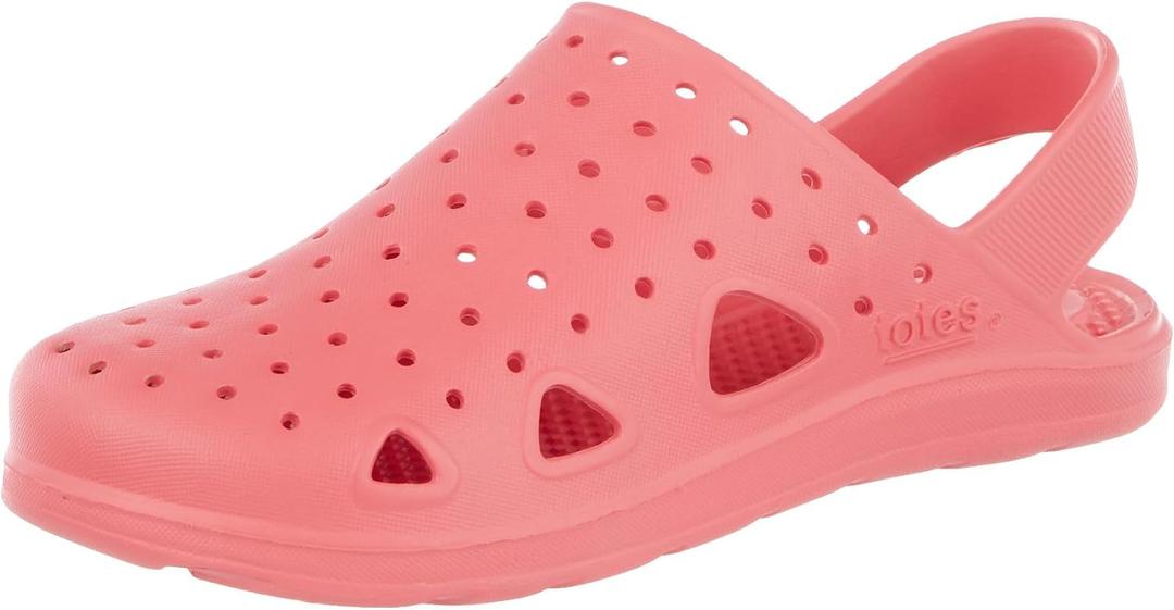 Totes Kids' Everywear Lightweight Waterproof Contoured Splash and Play Clog Sandals with Strap (13-1 Big Kid, Watermelon)