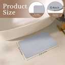 Stone Bath Mat, Natural Diatomaceous Earth Bathroom Rug, Super Absorbent, Quick Dry, Non-Slip Stone Mats for Bathroom, Kitchen, Entryway, Easy to Clean (Curve Light Grey 1 Pack), 1'3" x 1'11"