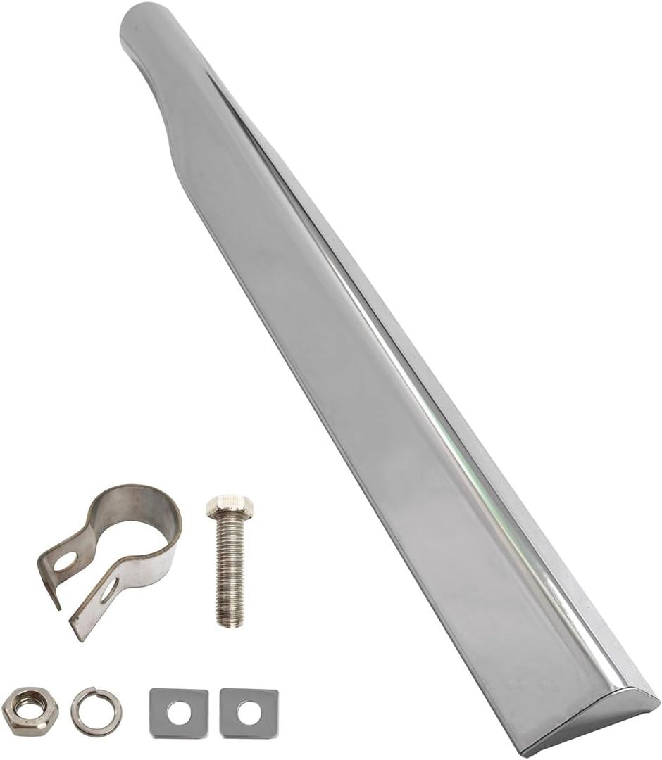 Chrome Quarter Fender Tube Bracket Triangle for Semi Truck