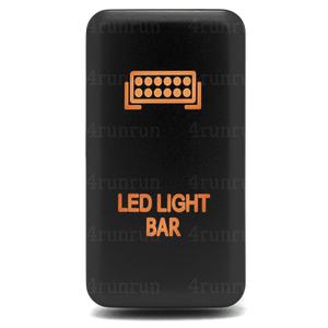 Light Bar Switch for 4th Gen 4Runner Amber Orange Push Button LED 38mm