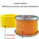 2 Pack GX240 GX270 Air Filter w/spark plug for Honda 8HP 9HP Engine Air Filter Plus Foam Pre Filter 17210-ZE2-505 17210-ZE2-822 17210-ZE2-515