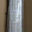 LazBlinds No Tools No Drill Cordless Bamboo Roman Shades, Light Filtering Window Treatment, Roll Up Bamboo Blinds for Window 39'' W x 64'' H, Whitewash B