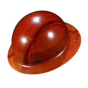 AFP Fiber Full Brim Hard Hat | 6 Point Ratchet Suspension | OSHA & ANSI Rated