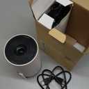 Mini Projector with WiFi and Bluetooth Built-in Apps Smart Projector Support 4K 1080P FHD 180 Adjustable Auto Keystone Compatibile with HDMI/TV Stick/Memory Stick/Laptop, White