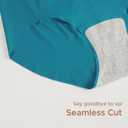 INNERSY Women's Plus Size Seamless Underwear High Waisted No Show Panties Invisible Briefs 3-Pack (4X-Large Plus, Lilac/Nude/Turquoise)