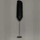 Bonsenkitchen Powerful Milk Frother for Coffee, Fast Handheld Drink Mixer with Stainless Steel Whisk, Battery Operated Hand Frother Stirrer Wand-Black