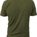 Gym Life Men's American Flag Athletic Performance Short Sleeve Workout T-Shirt, Olive Green (Green, XXL)