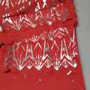 LUSHVIDA Christmas Rectangle Tablecloth  Washable Water Resistance Holiday Microfiber Table Cloth Decorative Table Cover for Banquet Party Kitchen Dining Room, 60 x 84 Inch (Snow-foil Print)