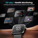 Smart Watches for Men Women, 1000mAh Battery Life Smart Watch for Android and iPhone Compatible, Fitness Tracker with Heart Rate/Sleep Monitor, 100+ Sports Modes, IP68 Waterproof