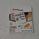 CopperJoint Black Ankle Compression Socks for Women- Breathable Copper Compression Socks Men, Low Cut Sock With Arch Support (Large/XL 3-pack)