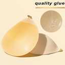 PRETTYWELL Sticky Bra for Women Adhesive Strapless Bra Large Breasts Push up Backless Breathable Nipple Cover Lift (Nude)