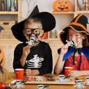 ZHUIGUANGZE 100 Pcs Halloween Candy Holder Paper Cards Mummy Lollipop Holders Chocolate Sweets Trick or Treat Wrapping Decorative for Halloween Gathering Party Candy Cookies DIY Decoration Supplies