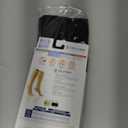 Truform 15-20 mmHg Compression Stockings for Men and Women, Knee High Length, Closed Toe (Medium (1 Pair), Black)