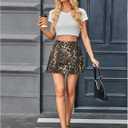 Floerns Women's Casual Split Hem High Waist Denim Skorts Skirt Shorts (M)