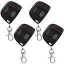 Kingdder 3 Pcs Garage Door Remote Compatible with Linear Multicode 300mhz 10 Dip Switch 3089 3060 3070 Gate Opener Remote Multicode Gate Opener with Keychain (Black)