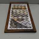 DUENPY 8x16 Collage Picture Frame, 5x7 Collage Picture Frame Displays Three 5x7 inch Photos, or 8x16 (Without Mat) for Horizontal Wall Mounting Display and Vertical, Brown.