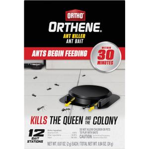 Ortho Orthene Ant Killer Ant Bait - Indoor Ant Killer, Kills the Queen and the Colony, 12 Bait Stations