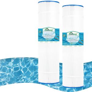 HANXER Swimming Pool Filter Replaces for C-8413, Filbur FC-2575, PWWPC125B, Sta-Rite PXC-125, Posi-Clear PXC-150, Waterway Pro Clear 125, 81253, 125 Sq.Ft Filter Cartridge, 2 Pack