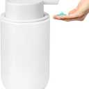 Soap Liquid Dispenser Ceramic with Easy-to-Press Pump Hand Liquid Dispenser (Can't Foam) for Shampoo Bathroom Countertop 13.5 oz