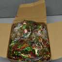 Poen 100 ft Christmas Tinsel Garland Christmas Tree Decorations Metallic Tinsel Thick Twist Garland Xmas Party Supplies for Indoor Outdoor Fireplace Mantle (Red, Green, Gold) 