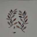 Zhengmy 2 Pieces Metal Tree Leaf Wall Decor Vine Olive Branch Leaf Wall Art Living Room, Hallway Wall Decor Outdoor Decoration(Classic Color)