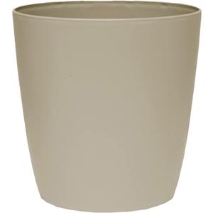 The HC Companies Aria Round Self-Watering Pot - Lightweight Plastic Planter for Herbs & More - Durable Plant Pots for Indoor Plants & Outdoor Plants (12" Beige, Pack of 1)